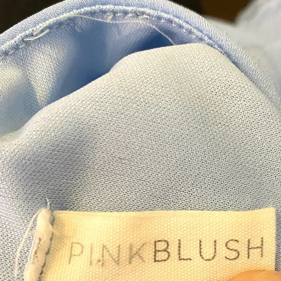 Pinkblush Chiffon Tiered Ruffle Maternity Dress - Picture 5 of 6